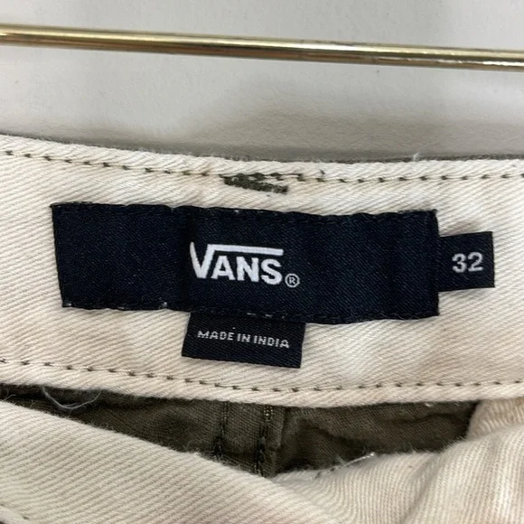 Vans Men's Olive Green Cargo Shorts Ripstop Cotton Utility Size 32 - Picture 8 of 10